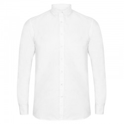 Plain Modern long sleeve Oxford shirt Henbury 150 GSM